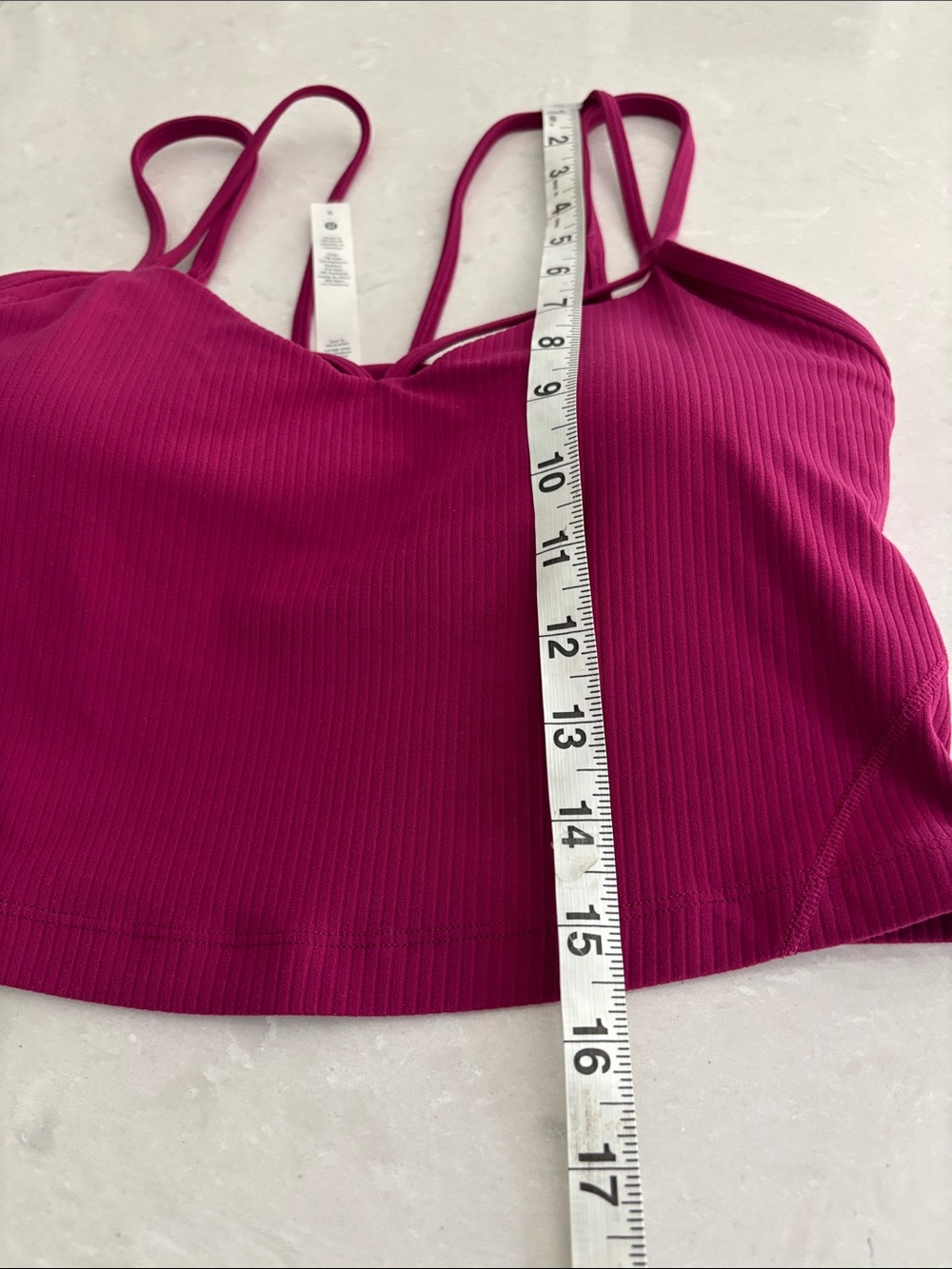 🔴 Lululemon Align Strappy Ribbed Tank Top, Magenta Purple - Picture 5 of 6